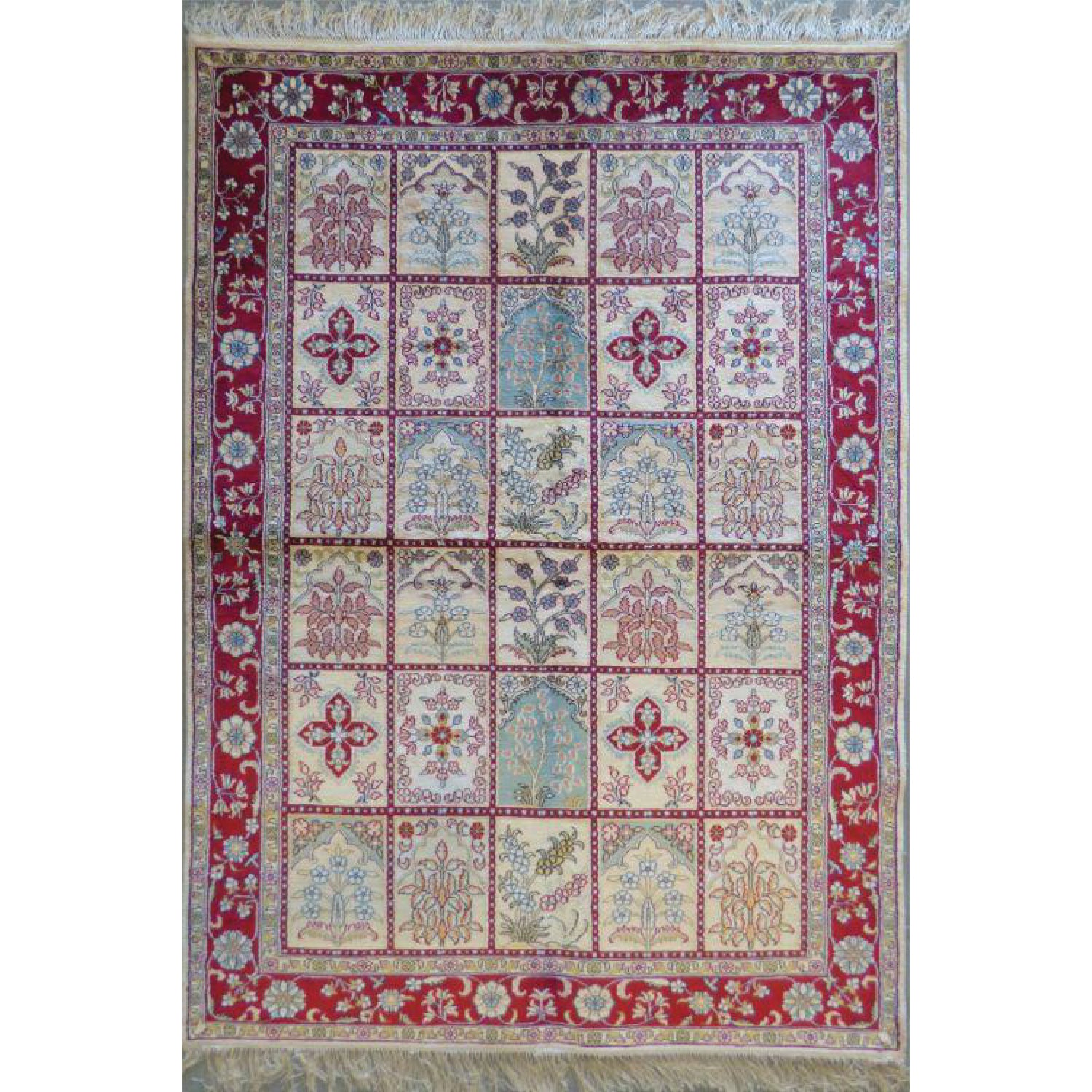 Hand Made Turkish Silk design rugs size 6' x 4' Abc-Silk-TK002